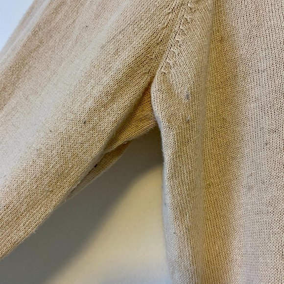 LOFT Paris Embroidered Beige Sweater - Picture 6 of 8